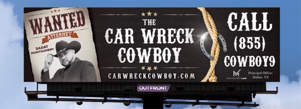 The Car Wreck Cowboy - Dallas Car Accident Lawyer | Montgomery Law