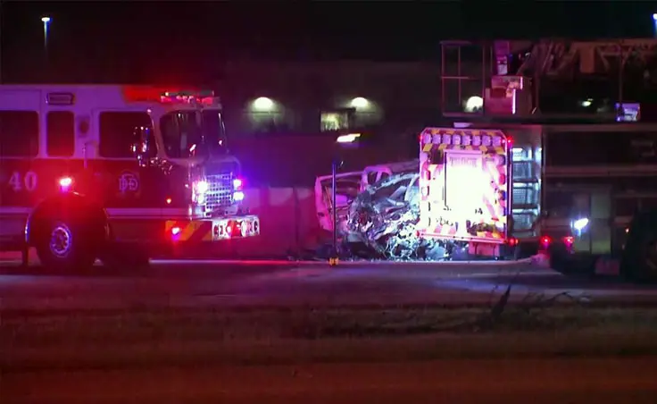 Fatal Wrong-Way Car Crash in Dallas