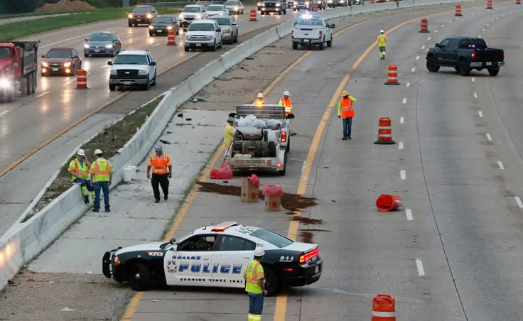 Fatal Road Construction Crash on I-35 in Dallas