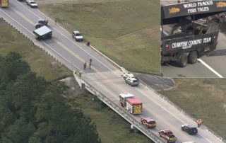 Fish Tales Trailer Accident on Highway 242