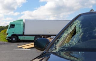 Objects Falling from Trucks and Causing a Crash